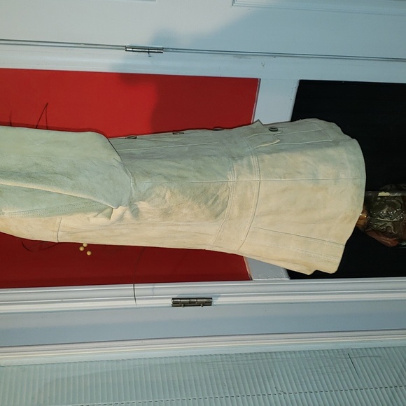 FF 💘🖤💘 VAKKO GOAT SUEDE LEATHER SPORTS BLAZER JACKET COAT - Picture 8 of 11